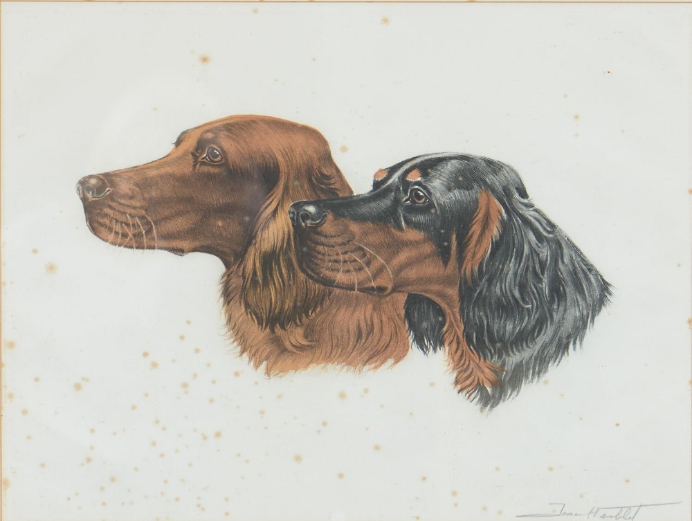 Jean Herblet (1893-1985) - Two Setters, etching in colour, signed by the artist in pencil, 37 x - Bild 6 aus 18