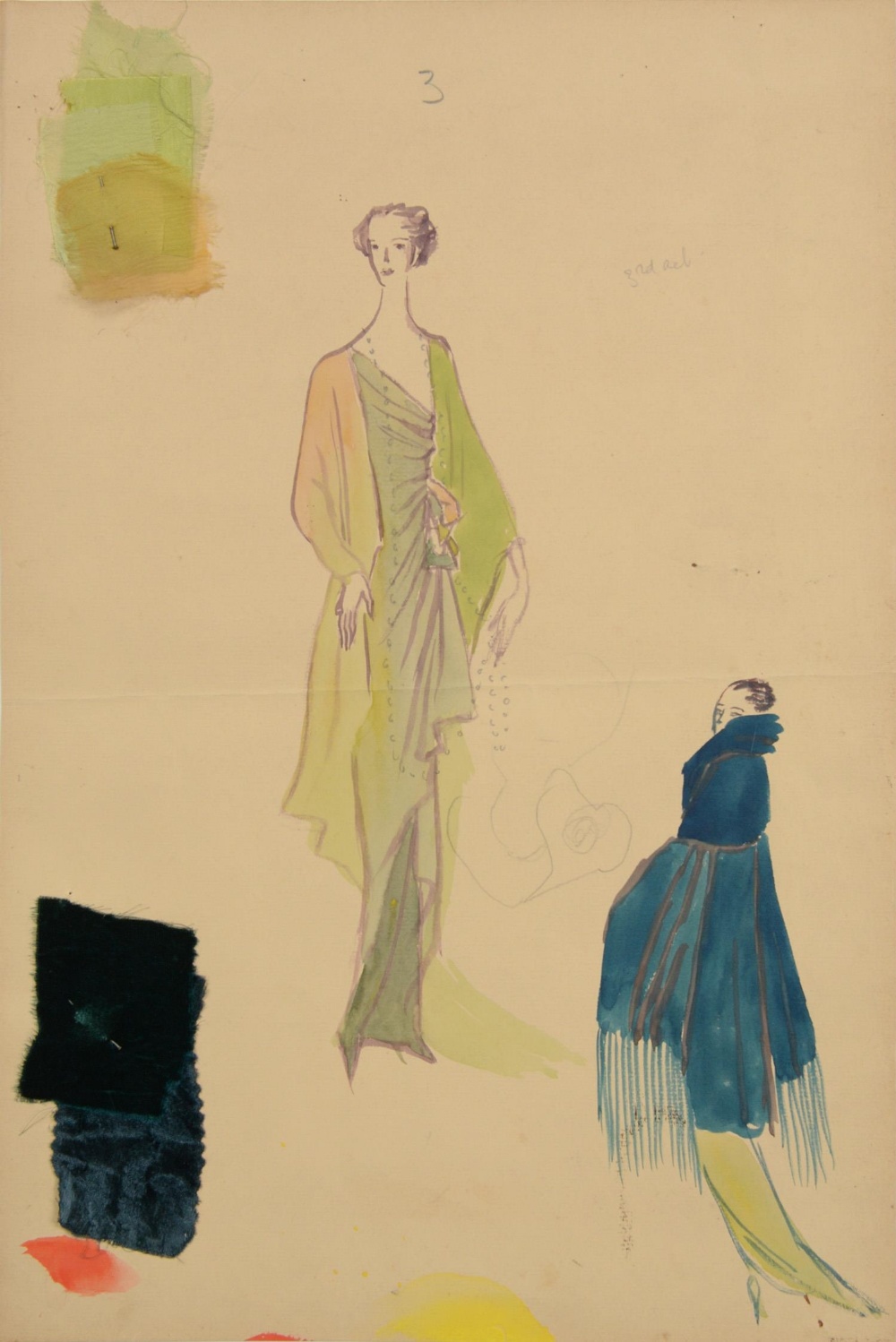 Sir Cecil Beaton CBE (1904-1980) - Costume Designs for Dame Edith Evans in Heartbreak House, Act