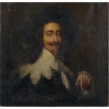 English School, late 19th c, after Sir Anthony van Dyck - Portrait of Charles I, signed with