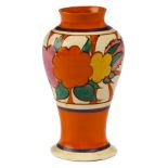 Clarice Cliff. An A J Wilkinson Fruitburst vase, 1930, 15cm h, printed mark Good condition, not