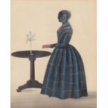 English Profilist, early 19th c - Silhouette of a Lady called Miss Winifred Lloyd sister to Mrs