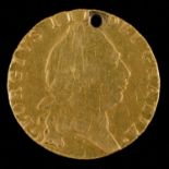 Gold coin. Guinea 1794, holed, 8.2g