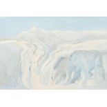 Kathleen Crow ROI (1920-2021) - Alpen Mogul Field, signed, acrylic on artist's board, 50 x 74cm,