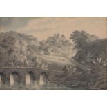 The Reverend James Bourne (1773-1854) - Scene near Cowbridge South Wales, watercolour,  en