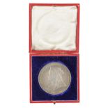 Queen Victoria Diamond Jubilee 1897 commemorative medal, frosted silver, the official Royal Mint