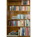 Four shelves of books, miscellaneous general shelf stock