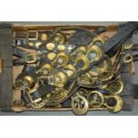 A collection of Victorian and early 20th c horse brasses, mainly martingales Consistent with age