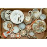 Miscellaneous Japanese porcelain, to include a Kutani drumstick vase, Meiji period and several