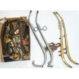 A collection of Victorian and early 20th c horse brasses, mainly martingales, and No2 Patent solid