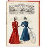 Fashion. La Mode Illustrée: Journal de la Famille, bound volume, profusely illustrated, pictorial