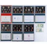 Coins.  United Kingdom proof sets, decimal, cased (7)