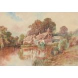 Thomas Mortimer (fl. early 20th c) - Devon Village Scenes, a set of three all signed, watercolour,