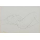 Kathleen Crow ROI (1920-2021) - Torso, crayon drawing, inscribed, titled and dated verso, 57 x