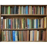 Six shelves of books, miscellaneous general shelf stock