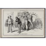 T Proctor and others - Moonshine Caricatures, two volumes, several with adverts verso, oblong folio,