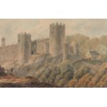 Francis Nicholson OWS (1753-1844) - Conway Castle, watercolour, 20.5 x 32cm Good condition, somewhat