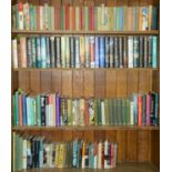 Four shelves of books, miscellaneous general shelf stock, mainly literature, including extensive