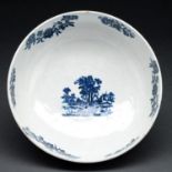 A Liverpool punch bowl, Philip Christian or early Seth Pennington, c1775-80, transfer printed in
