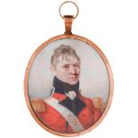 Alexander Galloway (Fl. c1794-1812) - Portrait miniature of an Officer of the 42nd Regiment of Foot,