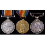 World War One, group of three, British War Medal, Victory Medal and Meritorious Service Medal