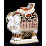 A Royal Crown Derby Harrods 1999 Elephant, commissioned to celebrate Harrod's 150th anniversary,