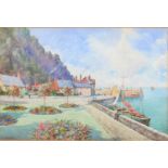 James Greig RBA (1861-1941) - Minehead, signed and inscribed, watercolour, 31 x 46cm Good condition,