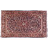 A Kashan rug, 206 x 130cm