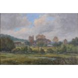 John Weston-Gough (1929-2019) - The Castle, signed, oil on canvas board, 49.5 x 75cm Good condition