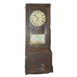 An oak time recorder, early 20th c, 118cm h Apparently complete, in ex-factory condition, sold as