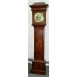 A George III thirty hour oak longcase clock, W Barnard Newark, No 962, the 10.5" brass dial with