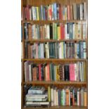 Five shelves of books, including Folio Society, boxed sets and miscellaneous general shelf stock