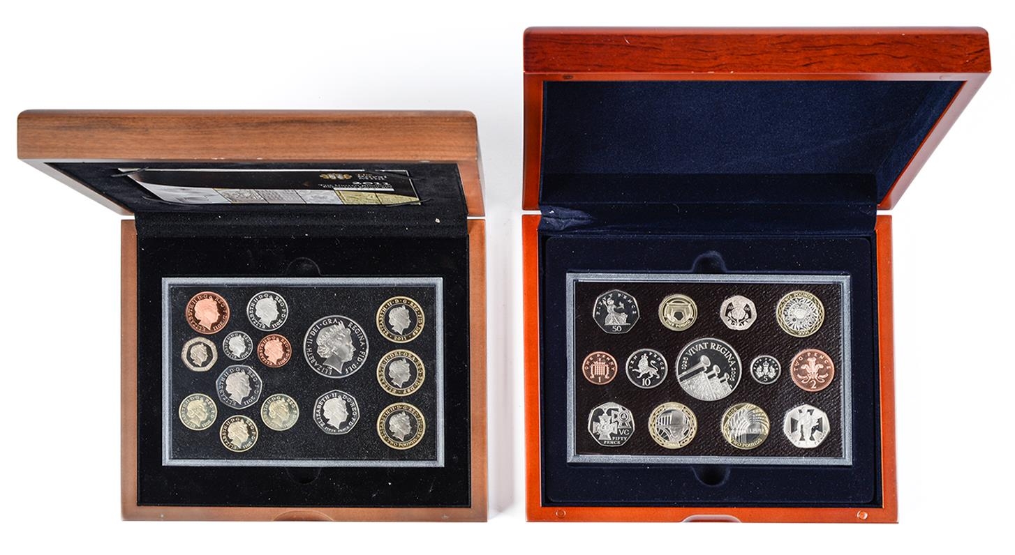 Coins. United Kingdom executive proof sets 2006 and 2011