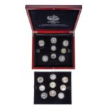 Silver coins. Various countries, FIFA 2006 commemorative set, various sizes and silver alloys (