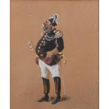 T G Robert (Fl. early 20th c) - Military Caricatures, a set of seven, all signed, watercolour and