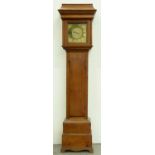 A George III thirty hour oak longcase clock, Baker-Appleby, with 9½" brass dial, pierced steel