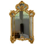 A Regency style gilt mirror, 130cm h Good condition