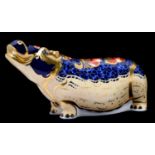 A Royal Crown Derby Hippopotamus paperweight,  specially commissioned Gold backstamp edition,