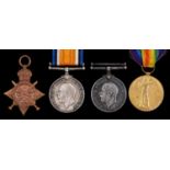 World War One pair, 1914-15 Star and Victory Medal S4-145439 Pte R E Wilson ASC [2 Lieut R E