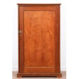 An oak and plywood cupboard, 127cm h; 35 x 73cm Minor knocks and scratches