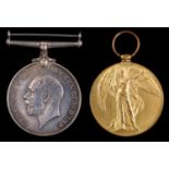 World War One pair, British War Medal and Victory Medal J63350 R H F Powell AB RN