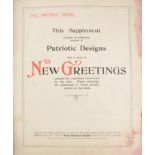 Trade catalogue. Imperial Series Private and Christmas Cards, mounted samples, c1915, including