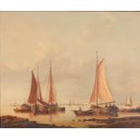 David Beatty (Fl. second half 20th c) - Dawn on the Coast of Holland, signed, oil on panel, 24 x