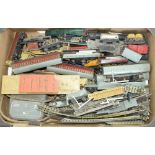 Miscellaneous Hornby Dublo gauge locomotives, rolling stock and accessories, including three rail