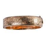 A 9ct gold bangle, 60mm internal, Birmingham 1968, 19.3g ConditionGood condition with only light
