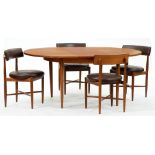 A G-Plan teak dining table, E Gomme Ltd, c1970, 73.5cm h; 121 x 166cm, maker's label ConditionGood