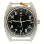 A CWC British Military Issue wristwatch, case back marked W10-6645-99 523-8290 Broad Arrow 0069/80