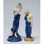 A Royal Worcester figure of Sorrow and a Royal Worcester Crownware figure of a dancing girl with