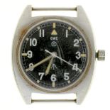 A CWC British Military Issue wristwatch, case back marked 6BB-6645-99/523-8290 Broad Arrow 1918/79