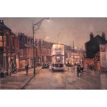 Peter Owen Jones - Wet Night; Passing Greetings, a pair, reproductions printed in colour, both