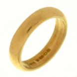 A 22ct gold wedding ring, Birmingham 1928, 10.4g, size Q ConditionLight wear